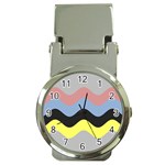 Wave Waves Chevron Sea Beach Rainbow Money Clip Watches Front