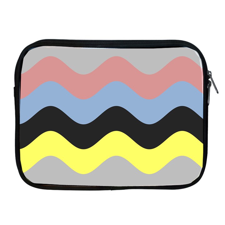 Wave Waves Chevron Sea Beach Rainbow Apple iPad 2/3/4 Zipper Cases