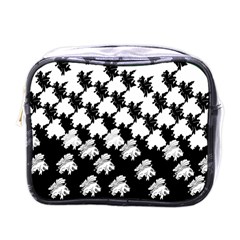 Transforming Escher Tessellations Full Page Dragon Black Animals Mini Toiletries Bags by Mariart