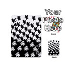 Transforming Escher Tessellations Full Page Dragon Black Animals Playing Cards 54 (Mini)  Front - Spade6