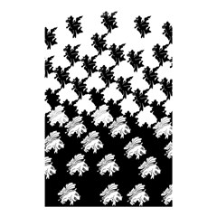 Transforming Escher Tessellations Full Page Dragon Black Animals Shower Curtain 48  X 72  (small) 