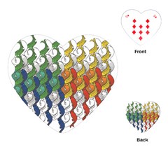 Rainbow Fish Playing Cards (heart) 