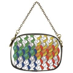 Rainbow Fish Chain Purses (one Side)  by Mariart