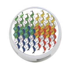 Rainbow Fish 4-port Usb Hub (one Side) by Mariart