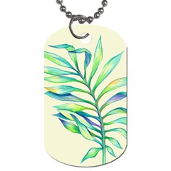 Leaves Palm Dog Tag (one Sided)