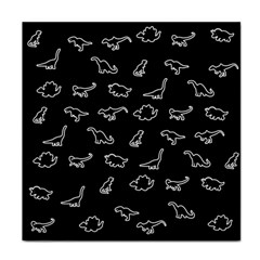 Dinosaurs Pattern Face Towel by Valentinaart