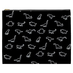 Dinosaurs Pattern Cosmetic Bag (xxxl)  by Valentinaart