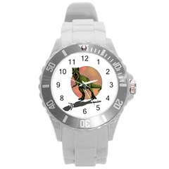 Dinosaurs T-rex Round Plastic Sport Watch (l)