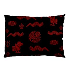 Aztecs Pattern Pillow Case by Valentinaart