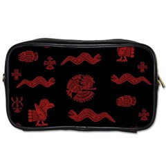 Aztecs Pattern Toiletries Bags by Valentinaart