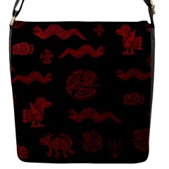 Aztecs Pattern Flap Messenger Bag (s)