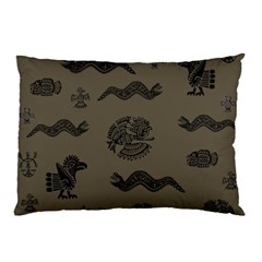 Aztecs Pattern Pillow Case (two Sides) by Valentinaart