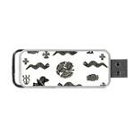 Aztecs pattern Portable USB Flash (Two Sides) Back