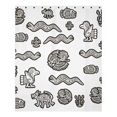 Aztecs Pattern Shower Curtain 60  X 72  (medium)  by Valentinaart