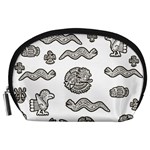 Aztecs pattern Accessory Pouches (Large)  Front