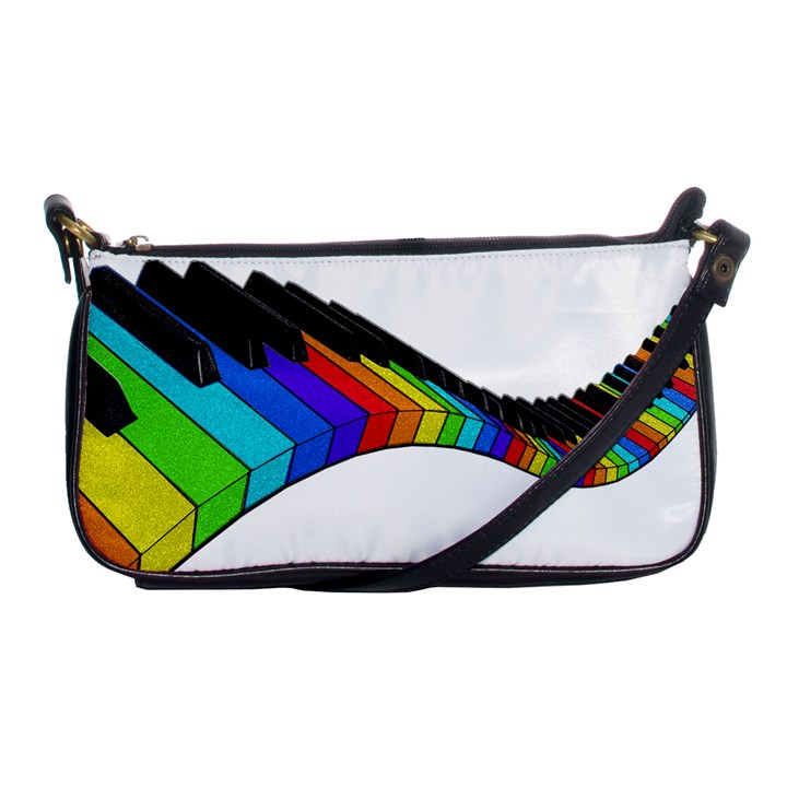 Rainbow piano  Shoulder Clutch Bags