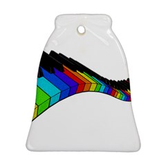 Rainbow Piano  Ornament (bell) by Valentinaart