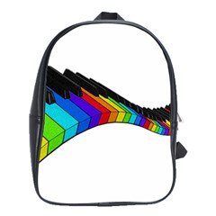 Rainbow Piano  School Bags (xl)  by Valentinaart