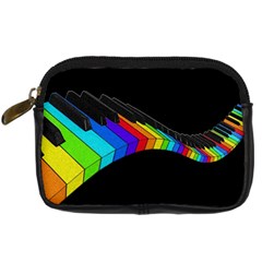 Rainbow Piano  Digital Camera Cases by Valentinaart