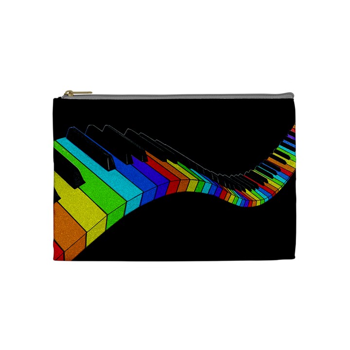 Rainbow piano  Cosmetic Bag (Medium) 