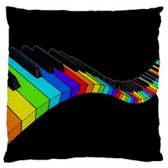 Rainbow Piano  Large Cushion Case (one Side)