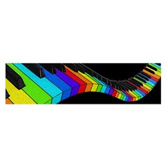 Rainbow Piano  Satin Scarf (oblong) by Valentinaart