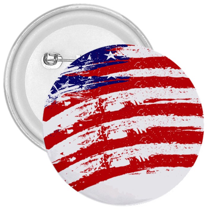 American flag 3  Buttons