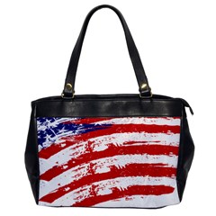 American Flag Office Handbags by Valentinaart