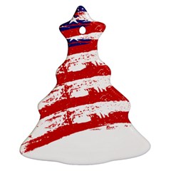 American Flag Ornament (christmas Tree)  by Valentinaart