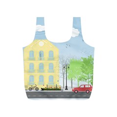 Urban Scene Full Print Recycle Bags (s)  by linceazul