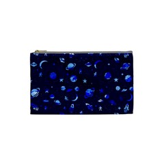 Space Pattern Cosmetic Bag (small)  by ValentinaDesign