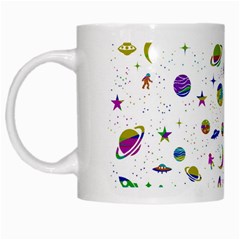 Space pattern White Mugs