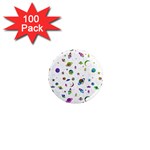 Space pattern 1  Mini Magnets (100 pack)  Front