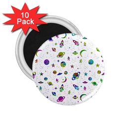 Space pattern 2.25  Magnets (10 pack) 