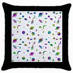 Space pattern Throw Pillow Case (Black)