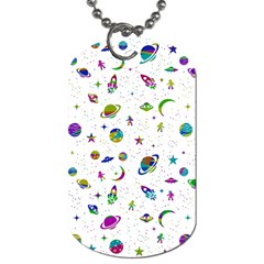 Space pattern Dog Tag (Two Sides)