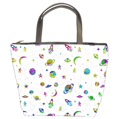 Space pattern Bucket Bags