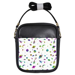 Space pattern Girls Sling Bags