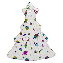 Space pattern Christmas Tree Ornament (Two Sides)