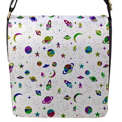 Space pattern Flap Messenger Bag (S)