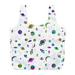 Space pattern Full Print Recycle Bags (L) 