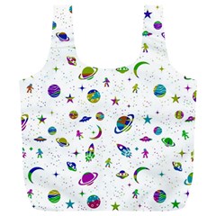 Space pattern Full Print Recycle Bags (L) 