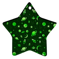 Space Pattern Star Ornament (two Sides) by ValentinaDesign