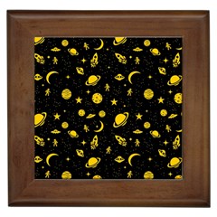 Space Pattern Framed Tiles by ValentinaDesign