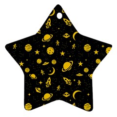 Space Pattern Star Ornament (two Sides) by ValentinaDesign