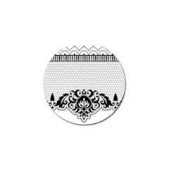 Transparent Lace Decoration Golf Ball Marker (10 Pack) by Nexatart