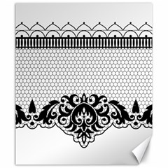 Transparent Lace Decoration Canvas 20  X 24   by Nexatart