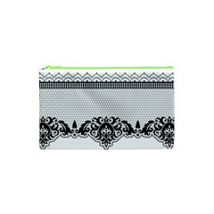 Transparent Lace Decoration Cosmetic Bag (xs) by Nexatart