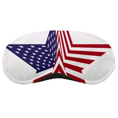 A Star With An American Flag Pattern Sleeping Masks