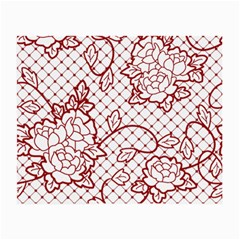 Transparent Decorative Lace With Roses Small Glasses Cloth by Nexatart